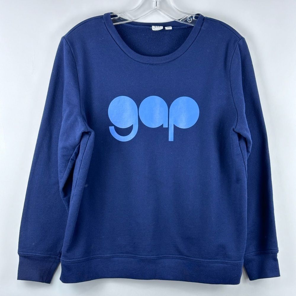 GAP Women's Logo Crewneck Long Sleeve Sweatshirt